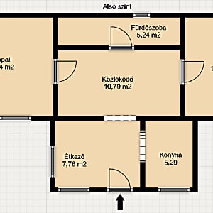 Eladó jó állapotú, kétgenerációs sorház Budaörsön. #21